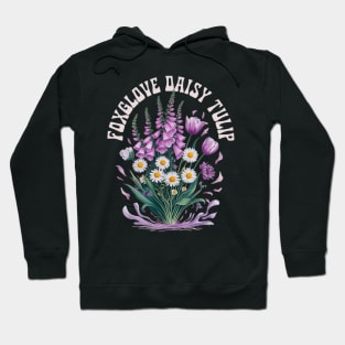 Foxglove-Daisy-Tulip Hoodie